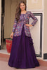 Fabulous Purple Silk Festival Wear Lehenga With Weaving Jacket