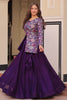 Fabulous Purple Silk Festival Wear Lehenga With Weaving Jacket