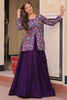 Fabulous Purple Silk Festival Wear Lehenga With Weaving Jacket