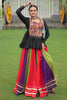 Lovely Multi-Color Rayon Navratri Special Pelpum Top With Lehenga