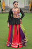 Lovely Multi-Color Rayon Navratri Special Pelpum Top With Lehenga