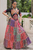 Graceful Multi-Color Digital Printed Cotton Navratri Special Lehenga Choli