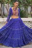 Adorable Blue Badhani Printed Georgette Festival Wear Lehenga Choli