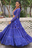 Adorable Blue Badhani Printed Georgette Festival Wear Lehenga Choli