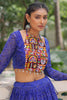 Adorable Blue Badhani Printed Georgette Festival Wear Lehenga Choli
