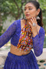 Adorable Blue Badhani Printed Georgette Festival Wear Lehenga Choli