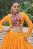 Precious Yellow Badhani Printed Georgette Navratri Special Lehenga Choli