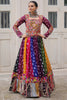 Lovely Multi-Color Printed Georgette Navratri Wear Lehenga With Blouse