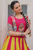 Incredible Pink Gota Patti Silk Navratri Lehenga With Jacket Style Blouse