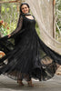 Enchanting Black Georgette Event Wear Gown With Dupatta