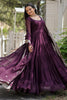 Captivating Wine Georgette Traditional Gown With Dupatta