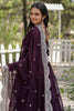 Captivating Wine Georgette Traditional Gown With Dupatta