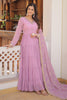 Adorable Light Purple Sequins Georgette Festival Wear Gown 