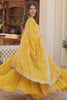 Spectacular Yellow Embroidered Georgette Haldi Wear Gown