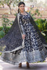 Charming Black Embroidered Jacquard Reception Wear Gown