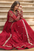 Alluring Red Zari Embroidered Georgette Anarkali Gown With Dupatta