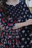 Endearing Black Pichwai Printed Cotton Traditional Anarkali Suit
