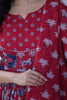 Lovable Maroon Pichwai Printed Cotton Casual Wear Anarkali Suit