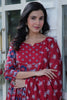 Lovable Maroon Pichwai Printed Cotton Casual Wear Anarkali Suit
