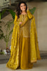 Bewitching Mehendi Green Beads Work Silk Sharara Suit With Dupatta