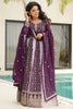 Wonderful Wine Sequins Georgette Reception Wear Gown With Dupatta