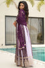 Wonderful Wine Sequins Georgette Reception Wear Gown With Dupatta