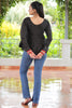 Ravishing Black Kutchi Work Cotton Traditional Kediya Style Kurti