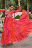 Captivating Pink Gamthi Work Georgette Navratri Wear Gown
