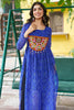 Enchanting Royal Blue Gamthi Work Georgette Traditional Kurti