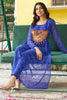 Enchanting Royal Blue Gamthi Work Georgette Traditional Kurti