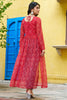 Wonderful Red Badhani Printed Georgette Festival Wear Kurti
