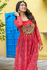 Wonderful Red Badhani Printed Georgette Festival Wear Kurti