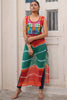 Fascinating Multi-Color Badhani Printed Georgette Festival Wear Kurti