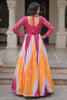 Magnificent Multi-Color Bandhani Printed Georgette Traditional Gown