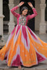 Magnificent Multi-Color Bandhani Printed Georgette Traditional Gown
