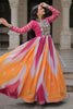 Magnificent Multi-Color Bandhani Printed Georgette Traditional Gown