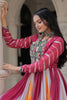 Magnificent Multi-Color Bandhani Printed Georgette Traditional Gown