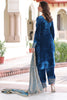 Amazing Blue Sequins Embroidered Velvet Salwar Kameez With Dupatta