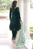 Awesome Green Sequins Embroidered Velvet Festival Wear Salwar Kameez