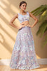 Wonderful Lavender Sequins Work Net Reception Wear Lehenga Choli