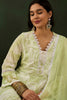 Charming Green Embroidered Cotton Event Wear Anarkali Suit Pant