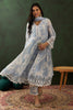 Gorgeous Blue Embroidered Cotton Festival Wear Anarkali Suit Pant