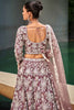 Ravishing Lavender Sequins Work Satin Bridesmaid Lehenga Choli