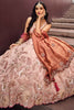 Glamorous Peach Sequins Work Rayon Engagement Wear Lehenga Choli