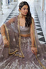 Breathtaking Brown Embroidered Net Wedding Wear Lehenga Choli