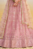 Beautiful Baby Pink Sequins Net Engagement Wear Lehenga Choli