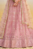 Beautiful Baby Pink Sequins Net Engagement Wear Lehenga Choli