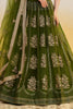 Astonishing Green Thread Embroidered Mehendi Wear Lehenga Choli
