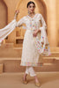 Awesome Off-White Thread Work Event Wear Pant Suit With Dupatta