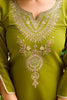 Bewitching Green Embroidered Viscose Festival Wear Pant Suit